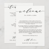 Welkomstbrief en routebeschrijving Trouw Welkomstt (Voorkant / Achterkant)