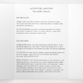 Welkomstbrief Hawaii Wedding & reisroute Drieluik Programma (Binnenkant midden)