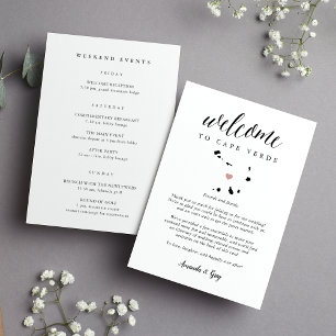 Welkomstbrief Kaapverdische bruiloft en reisroute