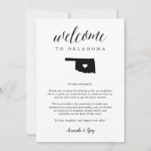 Welkomstbrief Oklahoma Wedding & Reisroute (Voorkant)