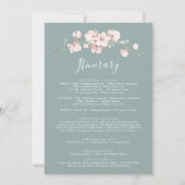 Welkomstbrief van Spring Cherry Blossom & reisrout (Achterkant)