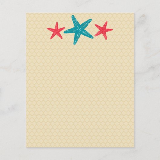 Welkomstbrief voor het huwelijk in Cuba, Blauwgroe (Achterkant)