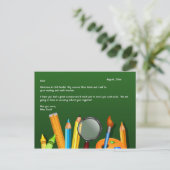 WelkomstBriefkaart school Briefkaart (Staand voorkant)