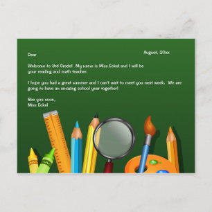 WelkomstBriefkaart school Briefkaart