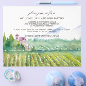 Welkomstbrochure en broekbrochure voor wijn flyer (Enkel)