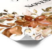 Welkomstceremonie herfst bruiloft Eucalyptus Po Poster (Hoek)