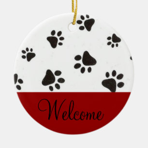 Welkomstdeurteken voor afdrukken tekenen keramisch ornament