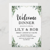 welkomstdiner kaart (Voorkant / Achterkant)