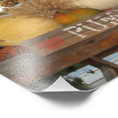 Welkomstdruk pomkin foto afdruk (Hoek)