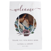 Welkomstfoto's van bruiloft medium cadeauzakje (Achterkant)