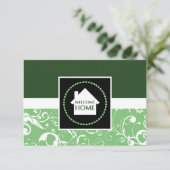 welkomstgroene dammer kaart (Staand voorkant)