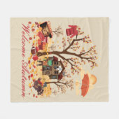 Welkomstherfst Herfst Fleece Deken (Voorkant (Horizontaal))