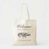 Welkomstkreeft van het bestemmingshuwelijk tote bag (Voorkant)