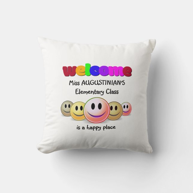 Welkomstleraar Kussen (Voorkant)