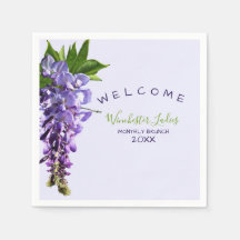 Welkomstmooie Wisteria Brunch - Aangepaste naam