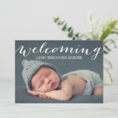 Welkomstscript | Aankondiging geboorte (Staand voorkant)