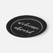 welkomstscript papieren bordje (Gekanteld)