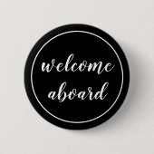 welkomstscript ronde button 5,7 cm (Voorkant)