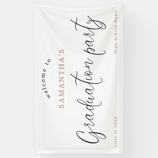 Welkomstscriptnaam Jaar GraduPartij Spandoek (Verticaal)