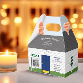 Welkomststartbordbord Blauwe deur Bedankdoosjes