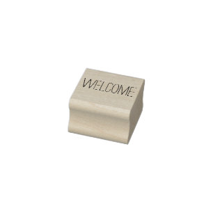 welkomststempel 	rubberstempel
