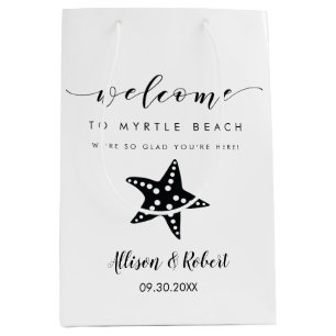 Welkomsttas van Starfish, Destination Wedding Gues Medium Cadeauzakje