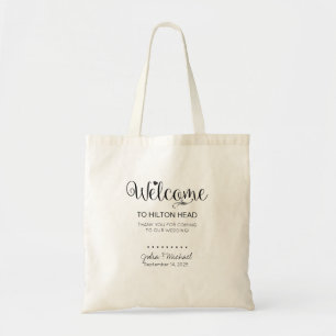 Welkomsttas voor gasten Hotel Destination Wedding Tote Bag