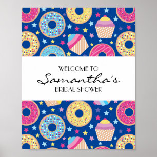 Welkomstteken cupcakes & Donuts Poster