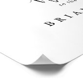 Welkomstteken hedendaagse emailyptusbruiloft poster (Hoek)