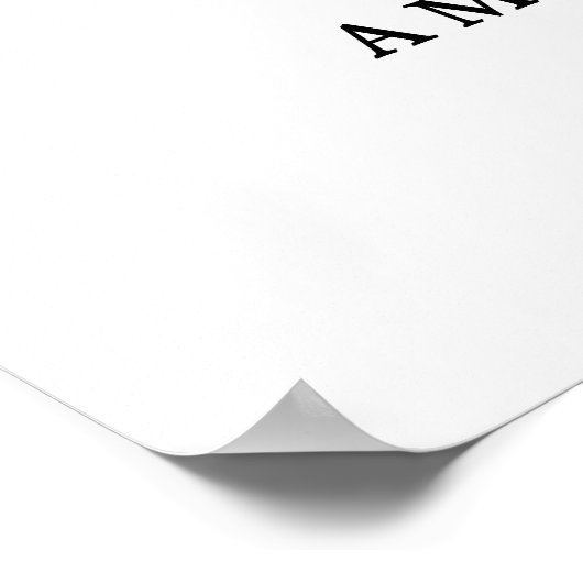 Welkomstteken Kies uw grootte Faux Gold Poster (Hoek)