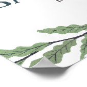 Welkomstteken klein Beer Rustisch Baby shower Poster (Hoek)