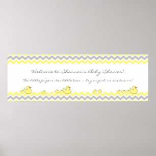 Welkomstteken kleine Baby shower banner Poster