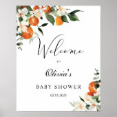 Welkomstteken kleine baby shower poster (Voorkant)