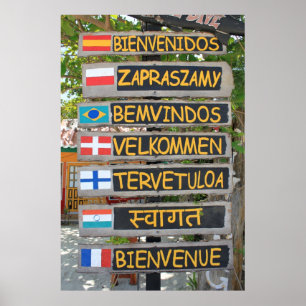 Welkomstteken Poster