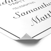 Welkomstteken van de moderne Minimalistische Gradu Poster (Hoek)