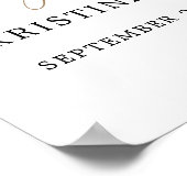 Welkomstteken van Pampas Grass Engagement Party Poster (Hoek)