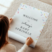 Welkomstteken voor baby Sprinkle Poster
