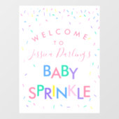 Welkomstteken voor baby Sprinkle Raamsticker (Vel)