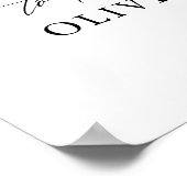 Welkomstteken voor bruiloft poster (Hoek)