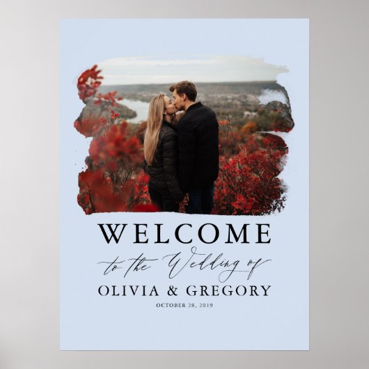 Welkomstteken voor bruiloft poster (Voorkant)
