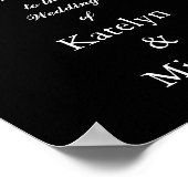 Welkomstteken voor bruiloft poster (Hoek)