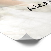 Welkomstteken voor Elegant Script Photo Weduwen Poster (Hoek)