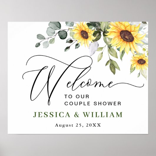 Welkomstteken voor Eucalyptus COUPLE Poster (Voorkant)