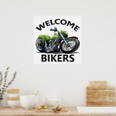 Welkomstteken voor fietsers poster (Keuken)