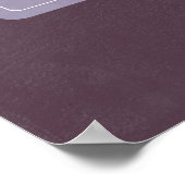  Welkomstteken voor Floral Wedding Poster (Hoek)