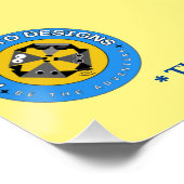 Welkomstteken voor geboortedag perfect poster (Hoek)