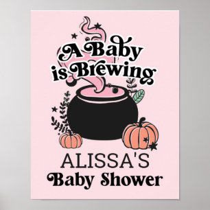 Welkomstteken voor halloween Baby Breming Baby sho Poster