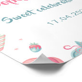 Welkomstteken voor Kandyland Birthday Poster (Hoek)