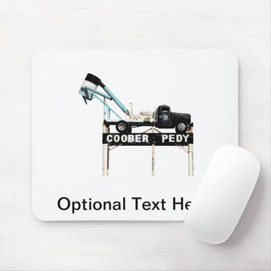 Welkomstteken voor Opal Mining Coober Pedy Muismat (Met muis)