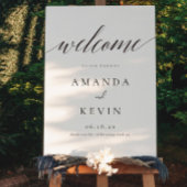 Welkomstteken voor vaste bruiloften poster